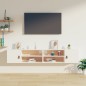 vidaXL Armarios de pared 2 uds madera maciza pino blanco 80x30x30 cm vidaXL Armarios de pared 2 uds madera maciza pino blanco 80x30x30 cm