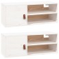 vidaXL Armarios de pared 2 uds madera maciza pino blanco 80x30x30 cm vidaXL Armarios de pared 2 uds madera maciza pino blanco 80x30x30 cm
