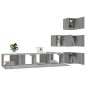 vidaXL Mueble de pared para TV madera contrachapada gris sonoma