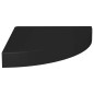 vidaXL Estante flotante de esquina 2 uds MDF negro 25x25x3,8 cm vidaXL Estante flotante de esquina 2 uds MDF negro 25x25x3,8 cm