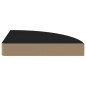 vidaXL Estante flotante de esquina 2 uds MDF negro 25x25x3,8 cm vidaXL Estante flotante de esquina 2 uds MDF negro 25x25x3,8 cm