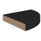vidaXL Estante flotante de esquina 2 uds MDF negro 25x25x3,8 cm vidaXL Estante flotante de esquina 2 uds MDF negro 25x25x3,8 cm