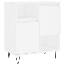 vidaXL Aparador de madera contrachapada blanco 60x35x70 cm