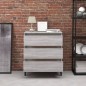 vidaXL Aparador de madera contrachapada gris Sonoma 60x35x69 cm vidaXL Aparador de madera contrachapada gris Sonoma 60x35x69 cm