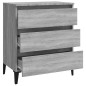 vidaXL Aparador de madera contrachapada gris Sonoma 60x35x69 cm vidaXL Aparador de madera contrachapada gris Sonoma 60x35x69 cm