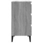 vidaXL Aparador de madera contrachapada gris Sonoma 60x35x69 cm vidaXL Aparador de madera contrachapada gris Sonoma 60x35x69 cm