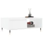 vidaXL Mesa de centro madera de ingeniería blanco 90x60x35 cm vidaXL Mesa de centro madera de ingeniería blanco 90x60x35 cm