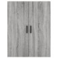 vidaXL Aparador alto madera contrachapada gris sonoma 69,5x34x180 cm vidaXL Aparador alto madera contrachapada gris sonoma 69,5x34x180 cm