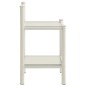 vidaXL Mesita de noche metal vidrio blanco transparente 45x34,5x60,5cm vidaXL Mesita de noche metal vidrio blanco transparente 45x34,5x60,5cm