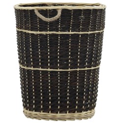 vidaXL Cesto para leña con correas transporte sauce natural 57x51x69cm