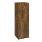 vidaXL Set de muebles de TV 4 pzas madera contrachapada roble ahumado