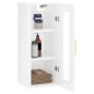 vidaXL Armario de pared blanco brillante 34,5x34x90 cm vidaXL Armario de pared blanco brillante 34,5x34x90 cm