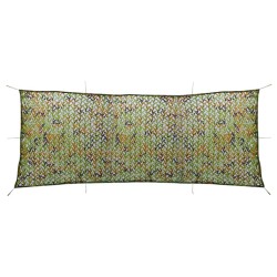 vidaXL Red de camuflaje con bolsa de almacenamiento verde 1,5x5 m