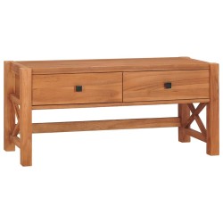 vidaXL Mueble de TV de madera de teca 100x40x45 cm