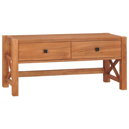vidaXL Mueble de TV de madera de teca 100x40x45 cm