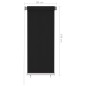 vidaXL Persiana enrollable de exterior 60x140 cm negro vidaXL Persiana enrollable de exterior 60x140 cm negro