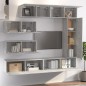 vidaXL Set de muebles de TV 7 pzas madera contrachapada gris hormigón vidaXL Set de muebles de TV 7 pzas madera contrachapada gris hormigón