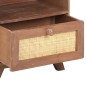 vidaXL Mesita de noche de madera maciza de mango 40x30x50 cm vidaXL Mesita de noche de madera maciza de mango 40x30x50 cm