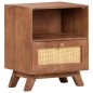 vidaXL Mesita de noche de madera maciza de mango 40x30x50 cm vidaXL Mesita de noche de madera maciza de mango 40x30x50 cm