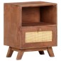 vidaXL Mesita de noche de madera maciza de mango 40x30x50 cm vidaXL Mesita de noche de madera maciza de mango 40x30x50 cm