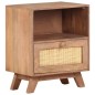 vidaXL Mesita de noche de madera maciza de mango 40x30x50 cm vidaXL Mesita de noche de madera maciza de mango 40x30x50 cm