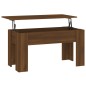 vidaXL Mesa de centro madera contrachapada roble marrón 101x49x52 cm vidaXL Mesa de centro madera contrachapada roble marrón 101x49x52 cm