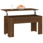 vidaXL Mesa de centro madera contrachapada roble marrón 101x49x52 cm vidaXL Mesa de centro madera contrachapada roble marrón 101x49x52 cm