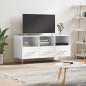 vidaXL Mueble de TV madera contrachapada blanco brillo 102x36x50 cm vidaXL Mueble de TV madera contrachapada blanco brillo 102x36x50 cm