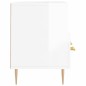 vidaXL Mueble de TV madera contrachapada blanco brillo 102x36x50 cm vidaXL Mueble de TV madera contrachapada blanco brillo 102x36x50 cm