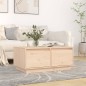 vidaXL Mesa de centro de madera maciza de pino 80x50x35 cm vidaXL Mesa de centro de madera maciza de pino 80x50x35 cm