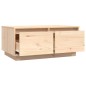 vidaXL Mesa de centro de madera maciza de pino 80x50x35 cm vidaXL Mesa de centro de madera maciza de pino 80x50x35 cm