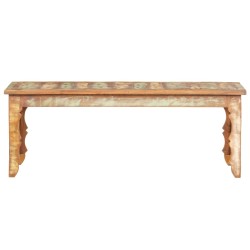 vidaXL Mesa de centro de madera maciza reciclada 110x50x40 cm