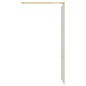 vidaXL Mampara puerta de ducha vidrio transparente ESG dorado 80x195cm