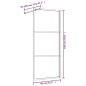 vidaXL Mampara puerta de ducha vidrio transparente ESG dorado 80x195cm