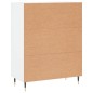 vidaXL Aparador de madera de ingeniería blanco 69,5x34x90 cm vidaXL Aparador de madera de ingeniería blanco 69,5x34x90 cm