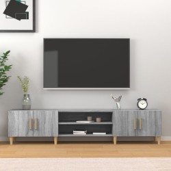 vidaXL Mueble para TV madera contrachapada gris Sonoma 180x31,5x40 cm