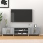 vidaXL Mueble para TV madera contrachapada gris Sonoma 180x31,5x40 cm