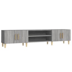 vidaXL Mueble para TV madera contrachapada gris Sonoma 180x31,5x40 cm