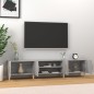 vidaXL Mueble para TV madera contrachapada gris Sonoma 180x31,5x40 cm