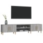vidaXL Mueble para TV madera contrachapada gris Sonoma 180x31,5x40 cm
