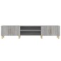 vidaXL Mueble para TV madera contrachapada gris Sonoma 180x31,5x40 cm