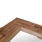 vidaXL Espejo decorativo de teca 60x60 cm cuadrado