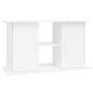 vidaXL Soporte de acuario madera ingeniería blanco brillo 101x41x58 cm