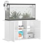 vidaXL Soporte de acuario madera ingeniería blanco brillo 101x41x58 cm