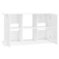 vidaXL Soporte de acuario madera ingeniería blanco brillo 101x41x58 cm