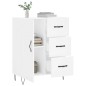 vidaXL Aparador de madera de ingeniería blanco 69,5x34x90 cm