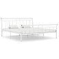 vidaXL Estructura de cama de metal blanco 180x200 cm vidaXL Estructura de cama de metal blanco 180x200 cm