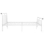vidaXL Estructura de cama de metal blanco 180x200 cm vidaXL Estructura de cama de metal blanco 180x200 cm