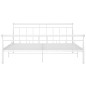 vidaXL Estructura de cama de metal blanco 180x200 cm vidaXL Estructura de cama de metal blanco 180x200 cm