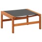 vidaXL Silla de jardín con reposapiés madera de eucalipto y textilene vidaXL Silla de jardín con reposapiés madera de eucalipto y textilene